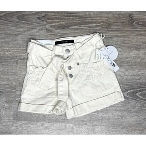 Joe's Jeans Girls Bari Shorts High Rise White Vintage Cotton NWT Size‎ 7
